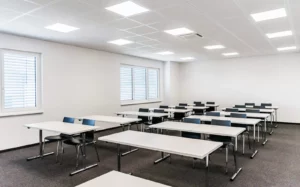 Der Schulungsraum direkt im Firmengebäude von Schauer Gabelstapler